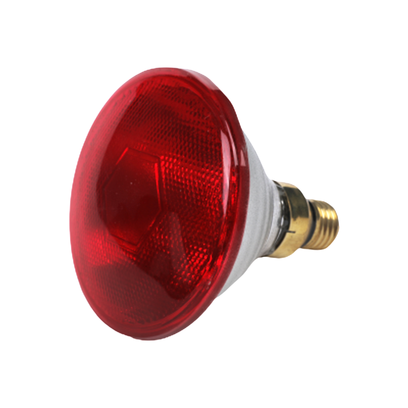 F-PAR38 Red lacquered lamp hard glass